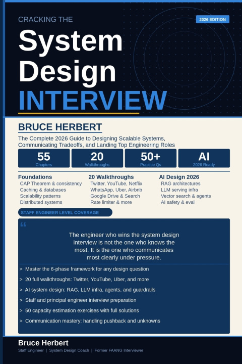 Книга Cracking the System Design Interview Bruce Herbert