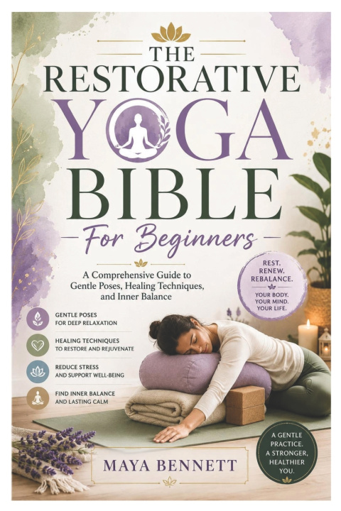 Książka The Restorative Yoga Bible For Beginners Maya Bennett