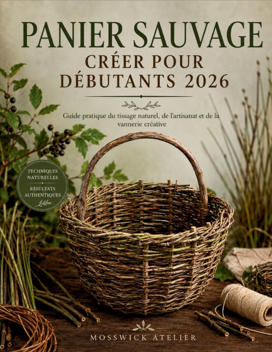 Buch PANIER SAUVAGE CRÉER POUR DÉBUTANTS 2026 MOSSWICK ATELIER