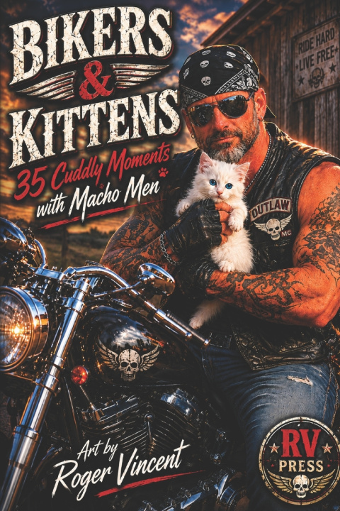 Buch BIKERS & KITTENS Roger Vincent