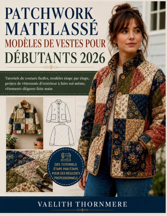 Könyv PATCHWORK MATELASSÉ MODÈLES DE VESTES POUR DÉBUTANTS 2026 VAELITH THORNMERE