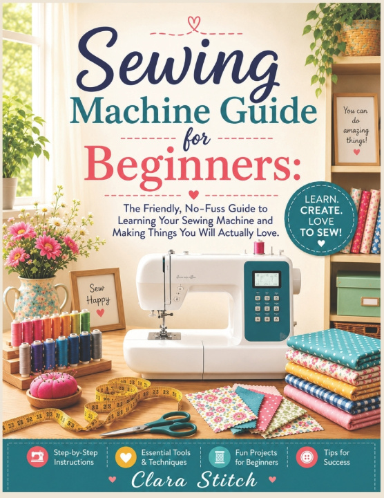 Книга Sewing Machine Guide for Beginners Clara Stitch