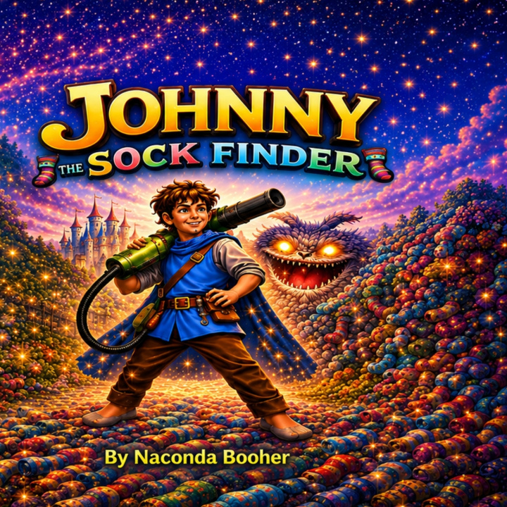 Książka JOHNNY THE SOCK FINDER Naconda Kathreen Fowler