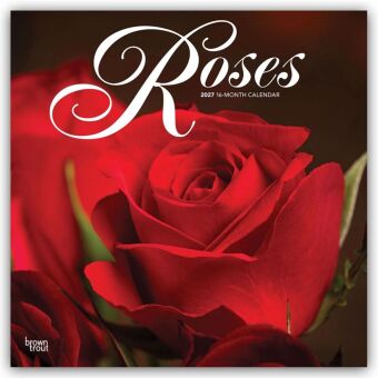 Naptár/Határidőnapló Roses - Rosen 2027 - 16-Monatskalender BrownTrout Publishers Inc