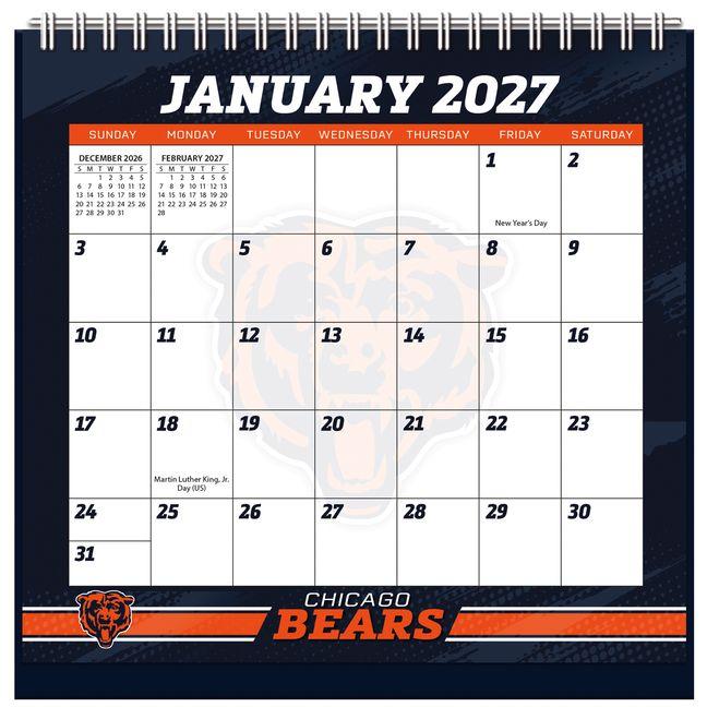 Calendar / Agendă Chicago Bears 2027 Easel Desk Calendar 