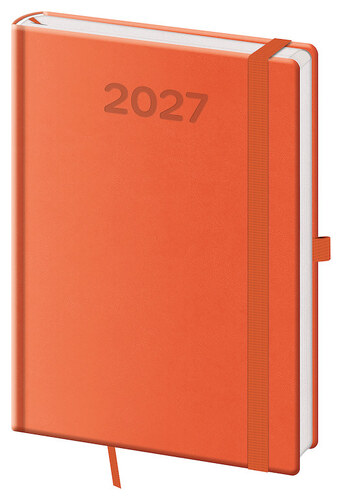 Calendario/Agenda Denní diář 2027 A5 Print Pop oranžový 