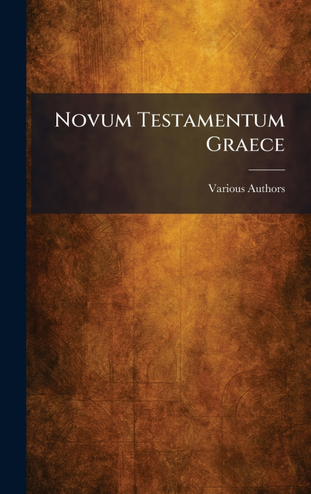 Carte Novum Testamentum Graece 