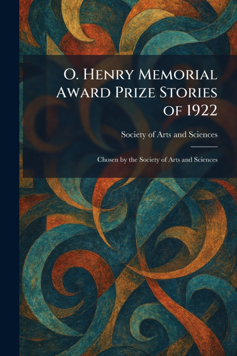 Livro O. Henry Memorial Award Prize Stories of 1922 Society of Arts and Sciences
