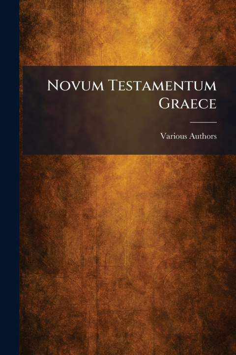 Carte Novum Testamentum Graece 