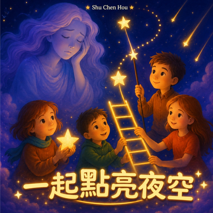 Книга 一起點亮夜空 Shu Chen Hou