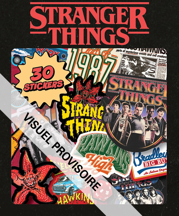 Carte Stranger Things - Mini coffret de stickers Netflix