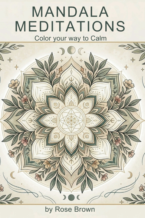 Libro Mandala Meditations Rose Brown