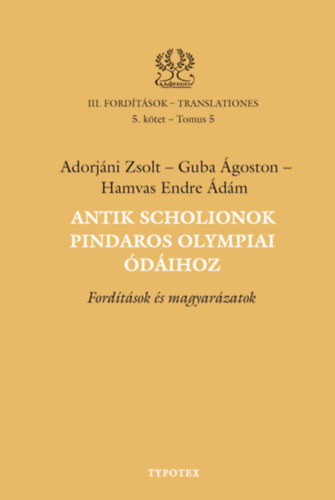 Libro Antik scholionok Pindaros olympiai ódáihoz Guba Ágoston