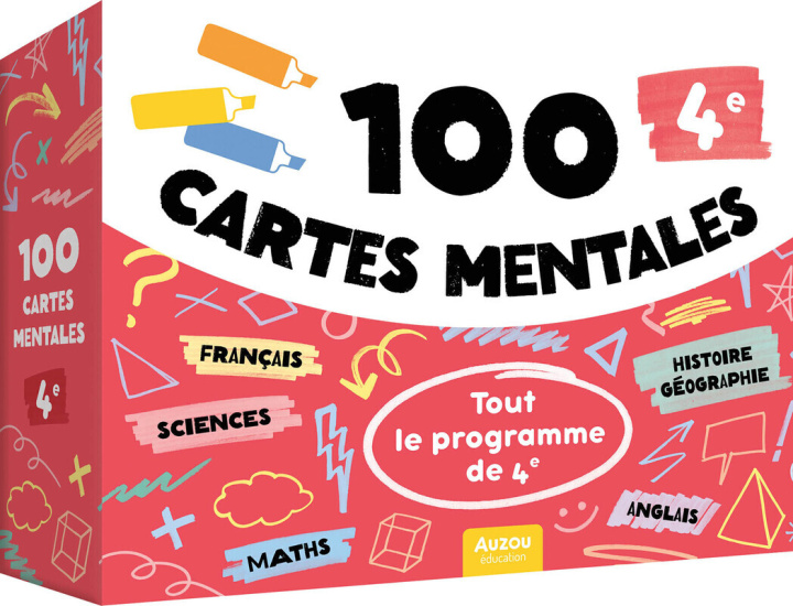 Igra/Igračka 100 cartes mentales - tout le programme de 4e Au coeur de ma classe