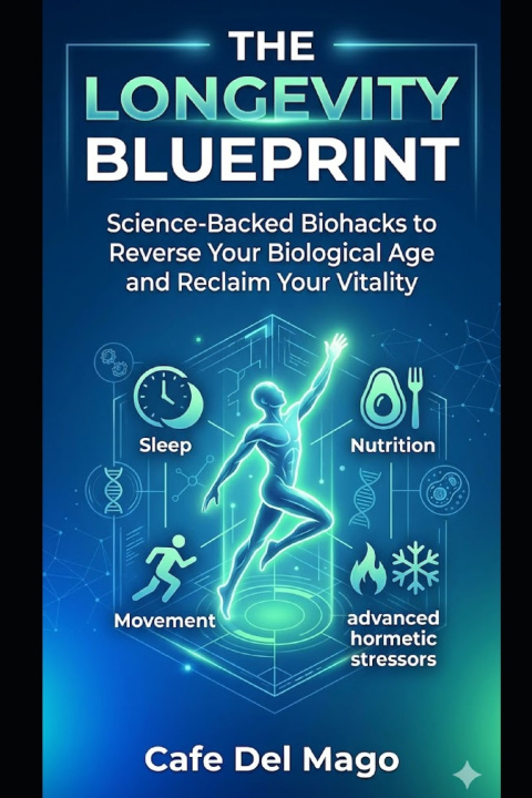Boek THE LONGEVITY BLUEPRINT Cafe Del Mago