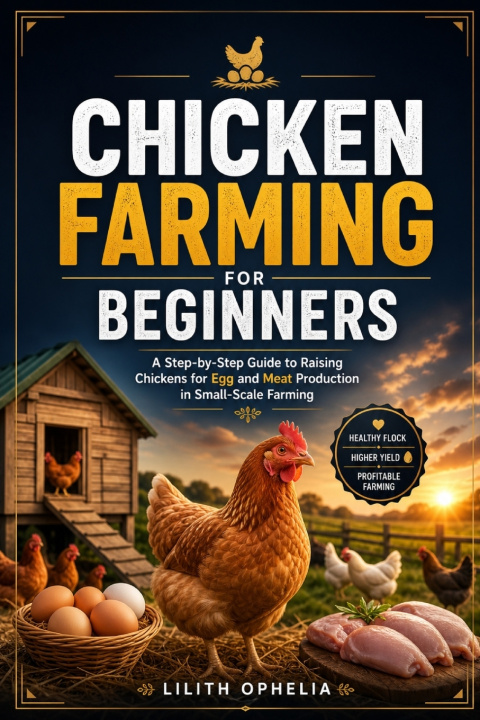 Livro Chicken Farming For Beginners Lilith Ophelia