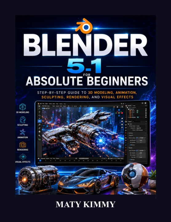 Книга Blender 5.1 For Absolute Beginners MATY KIMMY