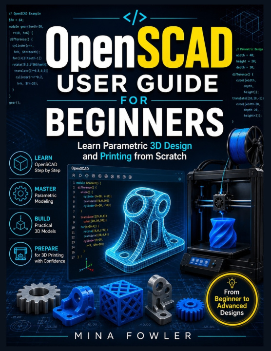 Книга OpenSCAD User Guide for Beginner Mina Fowler