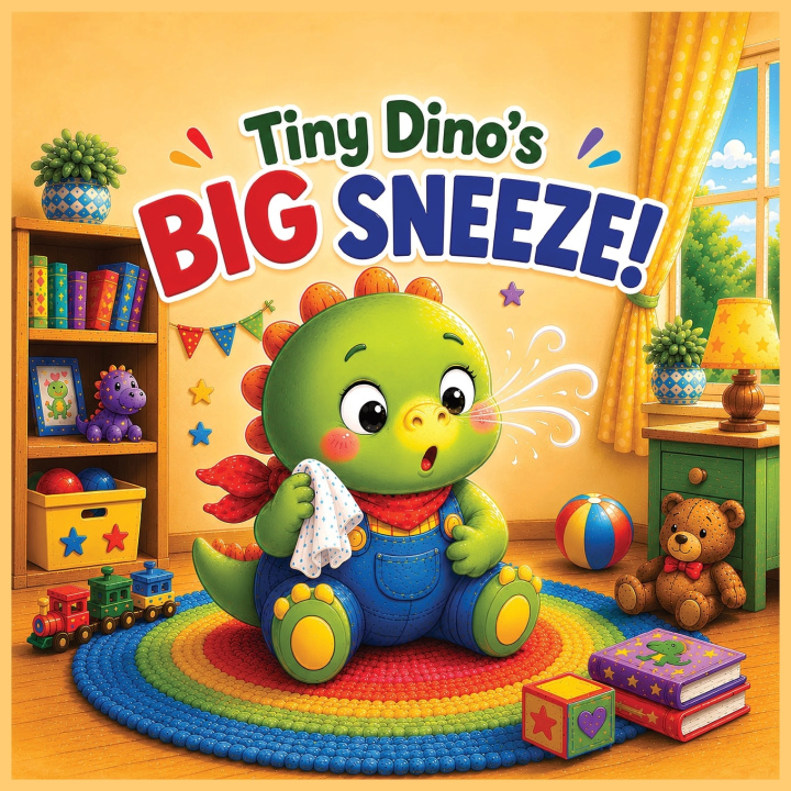 Книга Tiny Dino's BIG SNEEZE! VIVA J