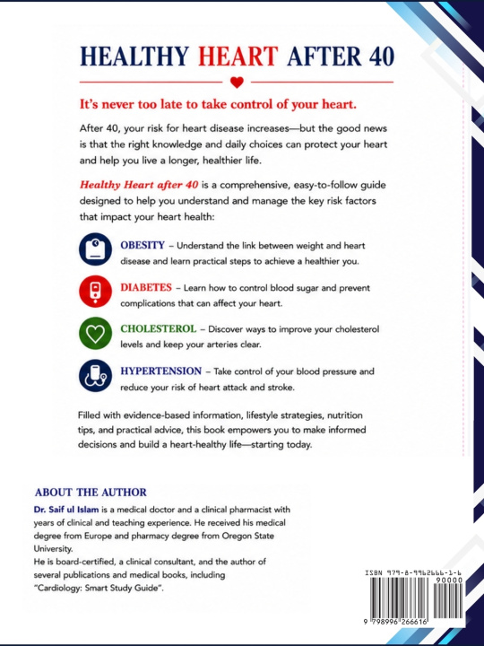 Libro Healthy Heart After 40 Dr Saif Islam