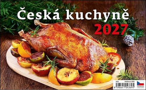 Календар/тефтер Česká kuchyně 2027 - stolní kalendář 