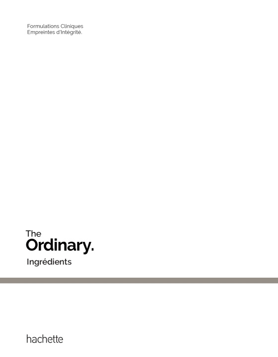 Buch Ingrédients The Ordinary The Ordinary