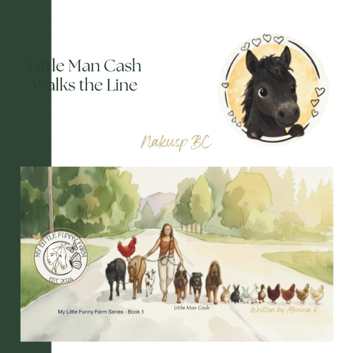 Kniha Little Man Cash Walks the Line Momma K