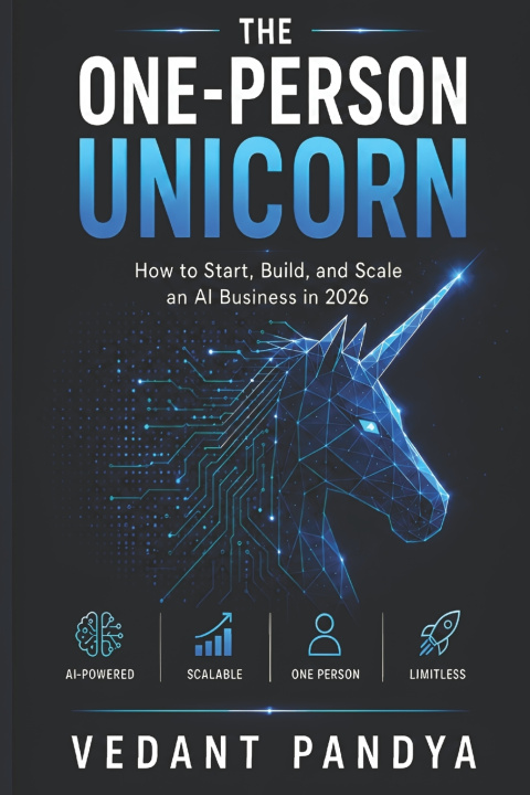 Libro The One Person Unicorn AI Startup Playbook Vedant Pandya