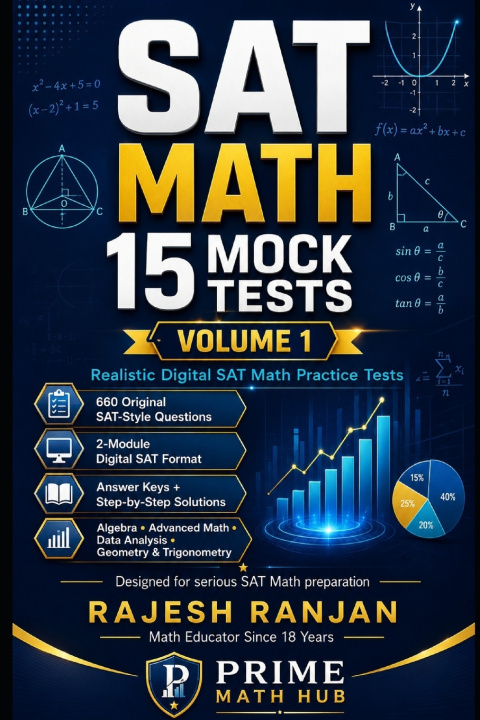 Knjiga SAT Math 15 Mock Tests Rajesh Ranjan