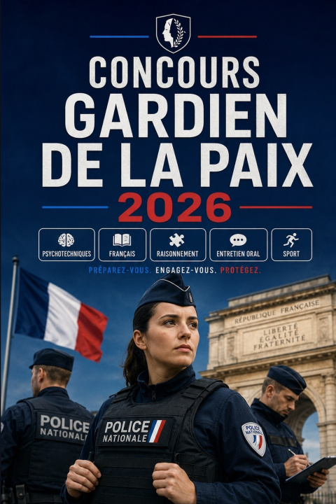 Kniha Concours Gardien de la Paix 2026 Aide Concours France