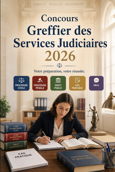 Livro Concours Greffier des Services Judiciaires 2026 Aide Concours France