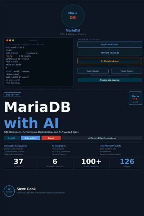 Книга MariaDB with AI Steve Cook