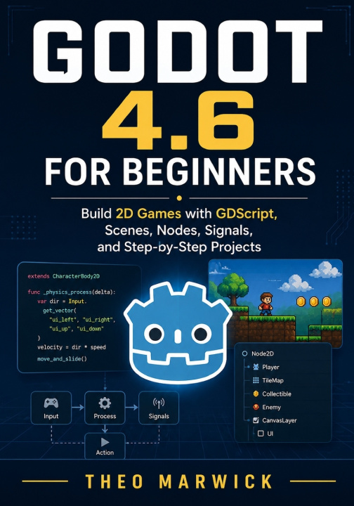 Книга Godot 4.6 for Beginners Theo Marwick