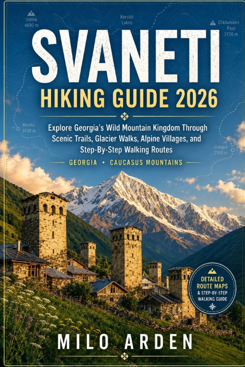 Książka SVANETI HIKING GUIDE 2026 MILO ARDEN