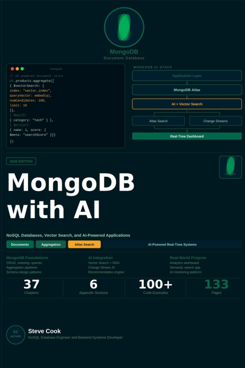 Книга MongoDB with AI Steve Cook