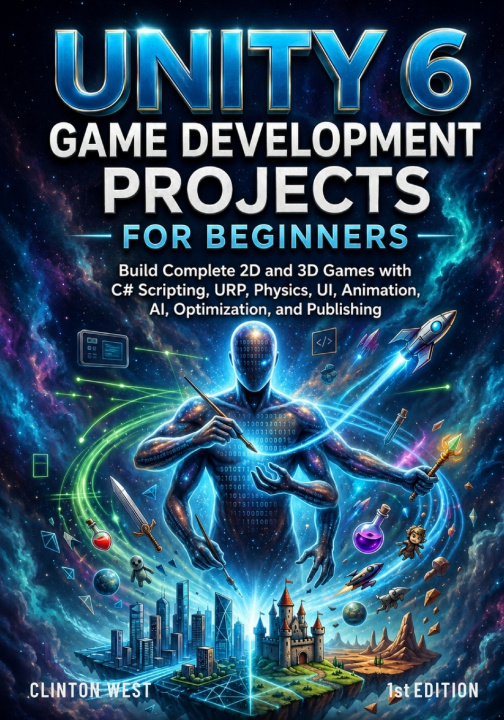 Książka Unity 6 Game Development Projects for Beginners Clinton West