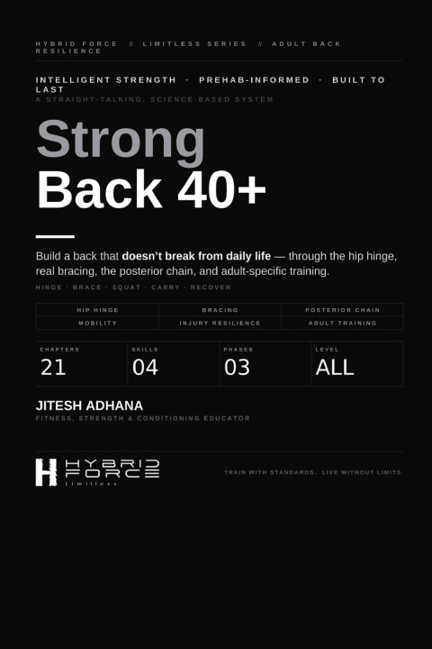 Kniha Strong Back 40+ Jitesh Adhana