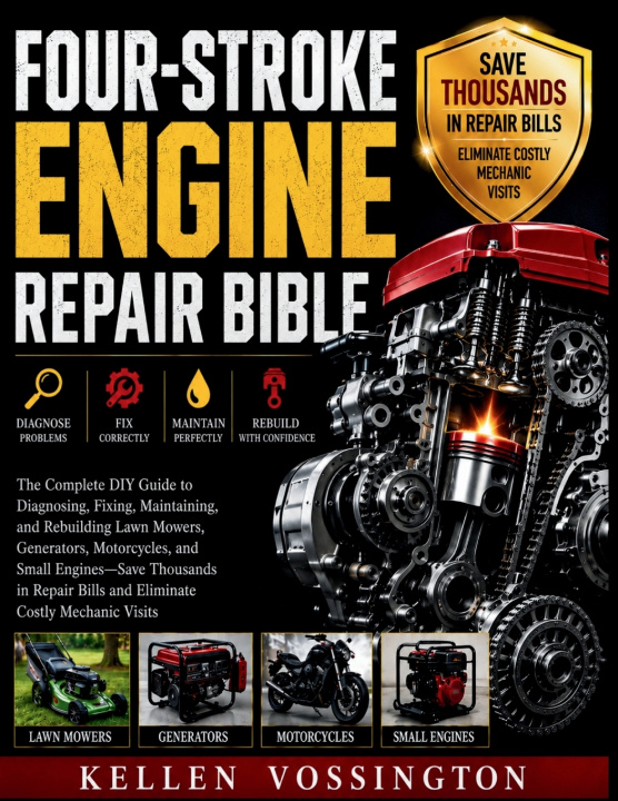 Книга Four-Stroke Engine Repair Bible Kellen Vossington