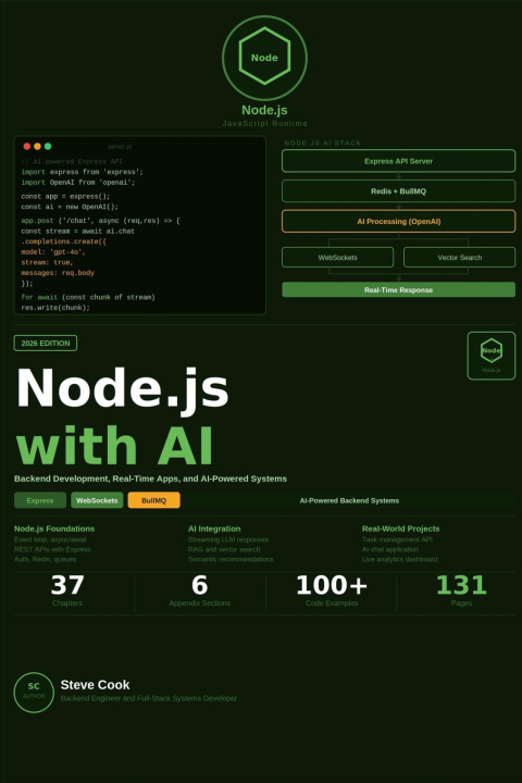 Libro Node.js with AI Steve Cook