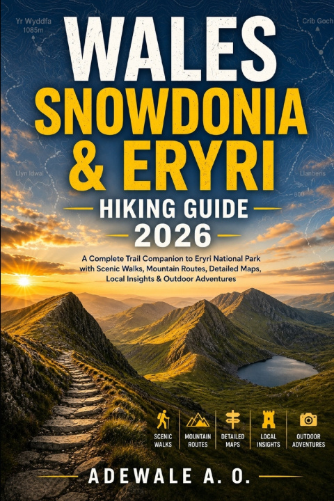 Carte WALES SNOWDONIA & ERYRI HIKING GUIDE 2026 ADEWALE A. O.