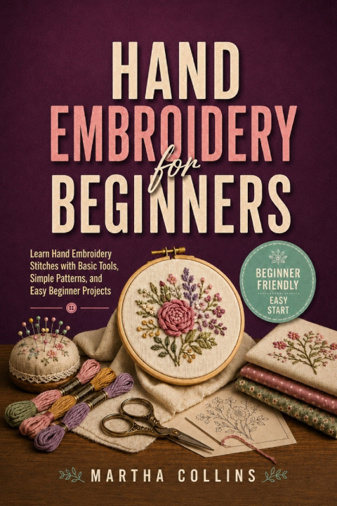 Книга Hand Embroidery for Beginners Martha Collins