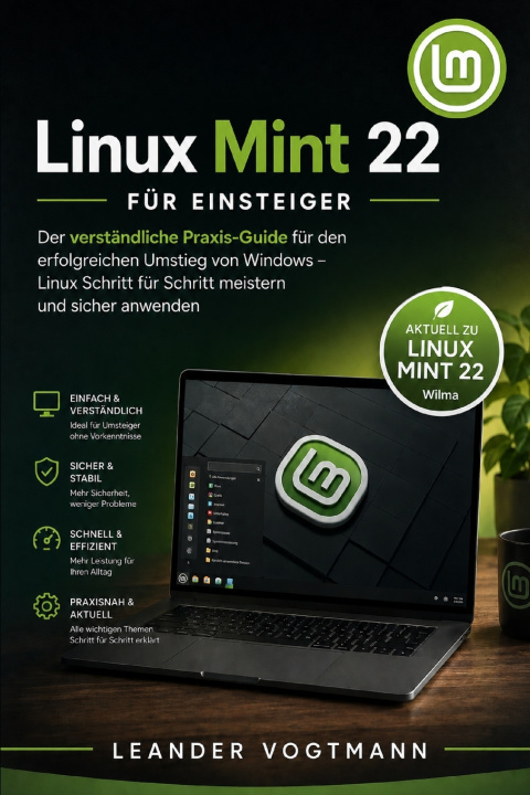 Boek Linux Mint 22 für Einsteiger Leander Vogtmann