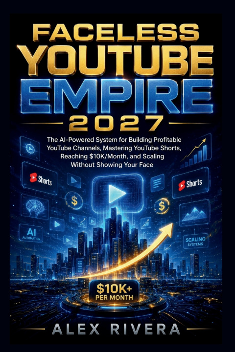 Книга FACELESS YOUTUBE EMPIRE 2027 Alex Rivera