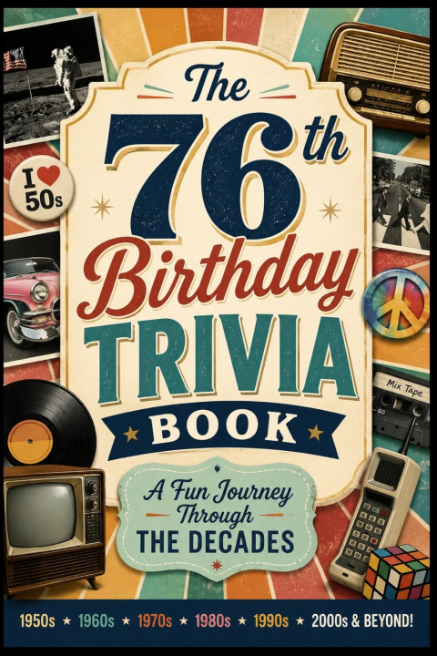 Kniha The 76th Birthday Trivia Book Liam Calder
