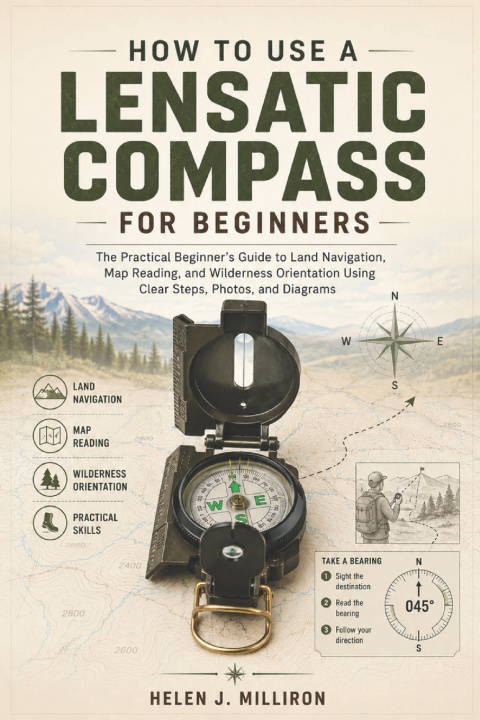 Könyv How to Use a Lensatic Compass for Beginners Helen J. Milliron