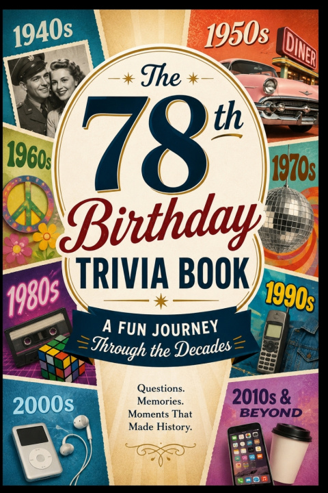 Book The 78th Birthday Trivia Book Liam Calder