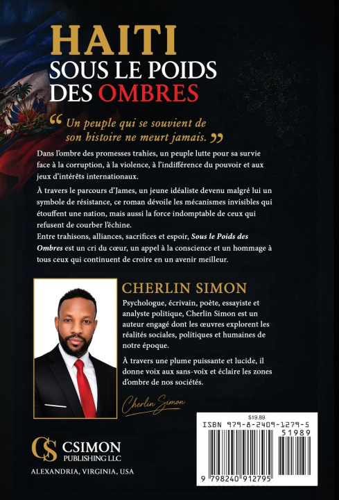 Carte Haïti Sous le Poids des Ombre Cherlin Simon
