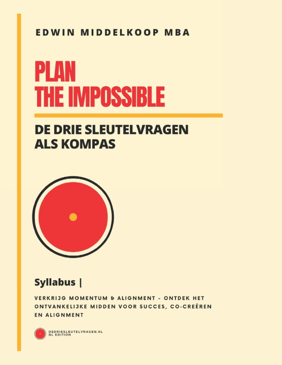 Knjiga Plan the Impossible Syllabus Edwin Middelkoop MBA