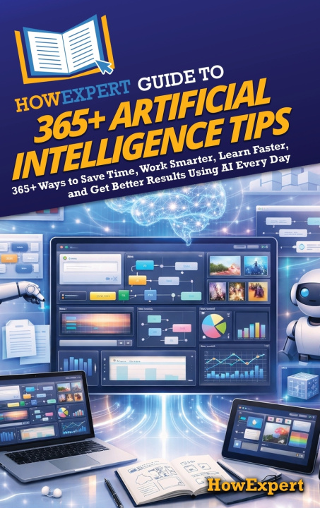 Книга HowExpert Guide to 365+ Artificial Intelligence Tips HowExpert