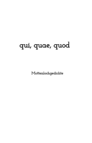 Книга qui, quae, quod Uwe Schmidt